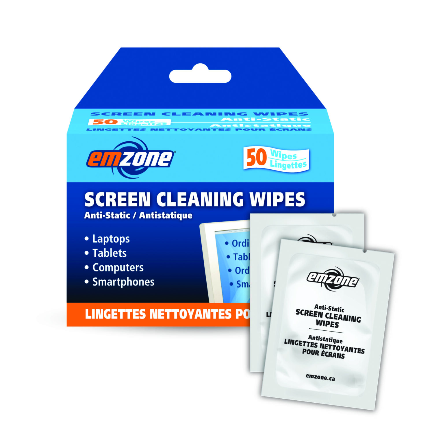 Screen Cleaning Wipes 47044 Emzone