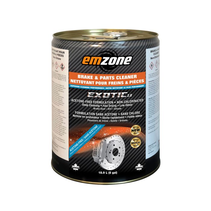 EXOTIC 2.0 ACETONE FREE BRAKE + PARTS CLEANER 18.9L PAIL (PULL-UP SPOUT) - 45274